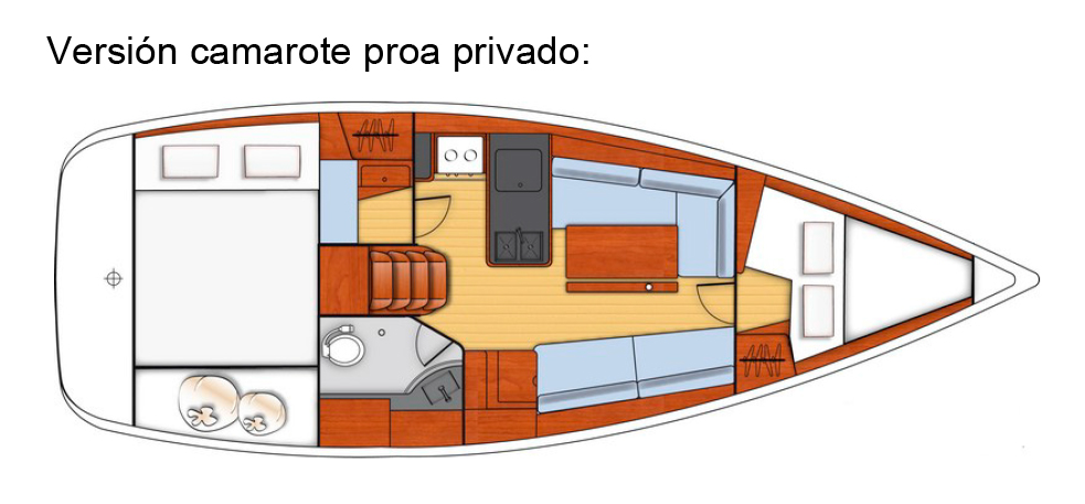 Ocenais 31.1 camarote privado proa